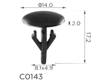 Резинка уплотнителя Honda, Mitsubishi, Acura, Mazda (91501SS0003, 91501-SM4-003, 10718)