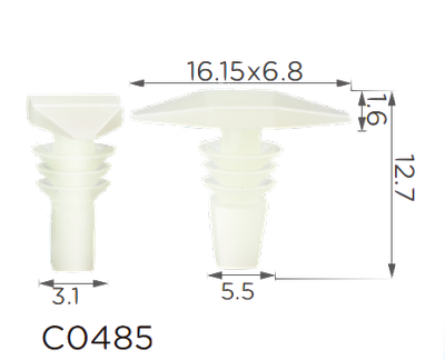 Резинка уплотнителя Honda, Acura, Land Rover (90664671003, 90664-671-003; 906646710030