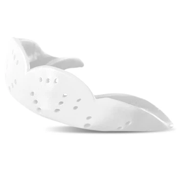 Капа перфорована (Perforated mouthguar) одностороння дитяча у футлярі (термопластик, р-р капи 6х4см, білий) (BO-7421_Білий)