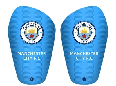 Футбольні щитки з чохлами Манчестер Сіті - розмір S 15*7см - подарунок футболісту