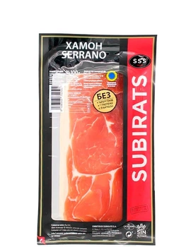 Хамон серрано резерва Subirats Jamon Serrano Reserva 100 г