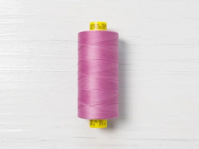 Нитки Gutermann #120 арт. 211, Рожевий, №120, поліестер 100%