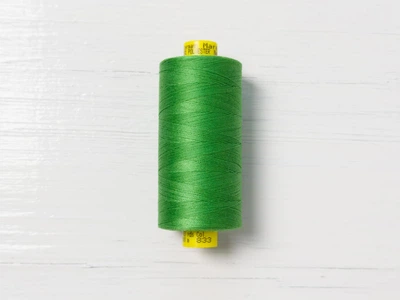 Нитки Gutermann #120 арт. 833, Зеленый, №120, полиэстер 100%