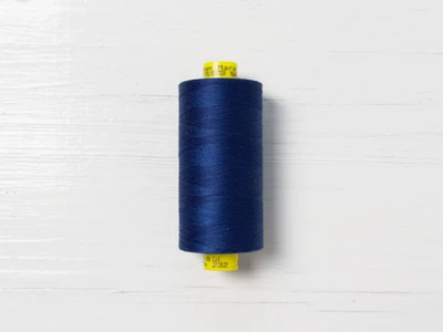 Нитки Gutermann #120 арт. 232, Синий, №120, полиэстер 100%