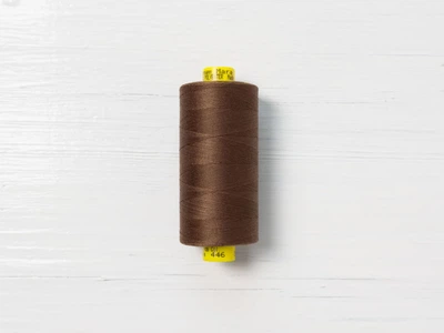 Нитки Gutermann #120 арт. 446, Коричневый, №120, полиэстер 100%