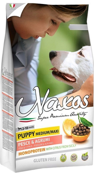 Сухий корм Naxos Puppy Medium/Maxi з рибою безглютеновий та монобілковий для цуценят середніх та великих порід 12 кг (8025844116122)