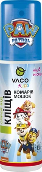Спрей Vaco Kids Paw Patrol Sensitive від комарів, кліщів і мошок з Icaridin 10% для дітей від 6 місяців 80 мл (5901821953641)