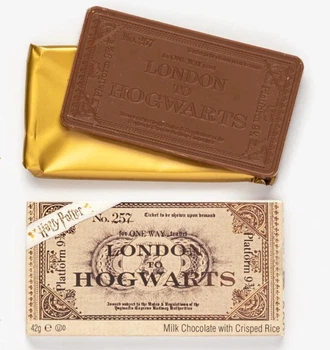 Шоколад молочный с хрустящим рисом Гарри Поттер Билет в Хогвартс Harry Potter, 42 г