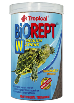 Корм для черепах Tropical палочки Biorept W, 1л/300гр