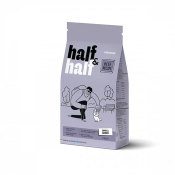 Сухой корм для собак мелких пород Half&Half Small Breed 2 кг, с говядиной