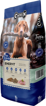 Sucha karma Canun Terra Enervit  łatwo strawna dla dorosłych psów 18 kg (8437006714914)