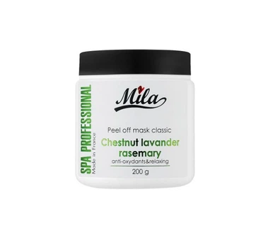 mila perfect peel off mask альгінатна маска каштан лаванда та розмарин 200г (банка)
