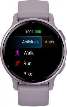 Смарт-годинник Garmin vivoactive 5 Metallic Orchid Aluminum Bezel with Orchid Case and Silicone (010-02862-13)