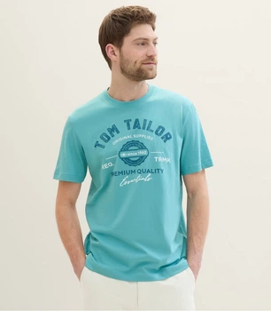 Футболка Tom Tailor LOGO TEE MEN'S T-SHIRT S Блакитний 1037735ХХ35272