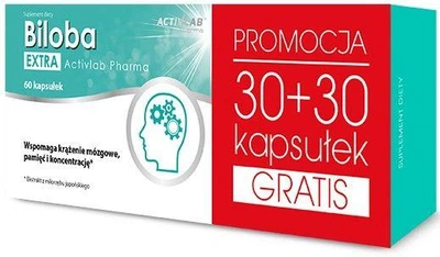 Витамины гинкго билоба ActivLab Biloba Extra 60 капс