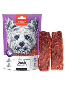 Ласощі Wanpy Soft Duck Fillets для собак Філе качки м'яке 100 г