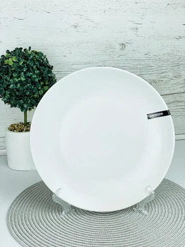 Тарілка обідня 26 см Ardesto Lucca White AR2926WM
