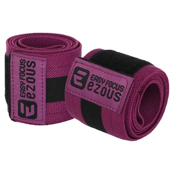 Бинты на локти для жима Ezous Bundled Elbow Sleeve 11-E 2шт в комплекте Purple-Black