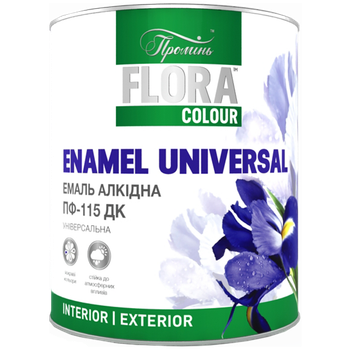 Емаль Flora Colour ПФ-115 срібляста 0.7 кг