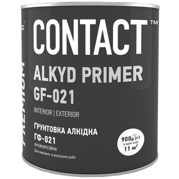 Ґрунтовка Contact антикорозійна ГФ-021 ЕПІ червоно-коричнева 0.9 кг