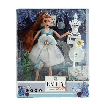 Кукла Эмили Emily в платье с бантом и аксессуарами 30 см