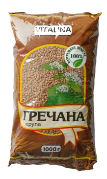 Крупа гречана Vitalina 1 кг