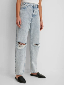 Джинси Regular Fit жіночі NA-KD 1018-006805-0047 32 Блакитні (7325943198724)