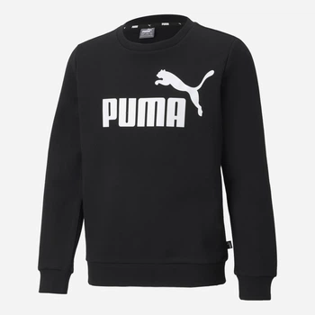 Детский теплый свитшот для мальчика Puma ESS Big Logo Crew FL B 58696301 104 см Черный (4063697293465)