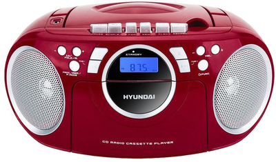 Boombox Hyundai TRC 788 AU3RS Srebrny/Czerwony (HY-TRC788AU3RS)