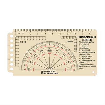 Tactical Ecopybook лінійка Protractor NATO "Chicken"