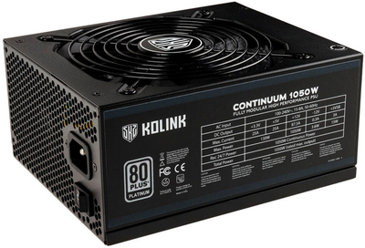 Блок живлення Kolink Continuum 80 PLUS Platinum modular 1050 W (KL-C1050PL-B)