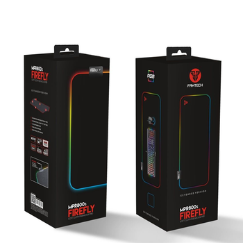 Коврик для мышки Fantech Firefly MPR800s размер (800*300*4mm) с RGB LED подсветкой/ кабель Micro-USB Black