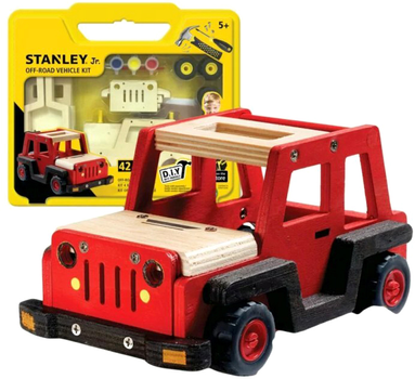Дерев'яний конструктор Stanley Jr Off Road Vehicle Kit 42 деталі (7290016261073)