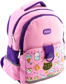 Рюкзак школьный Maxi 400 розовый с фиолетовым (MX86828)