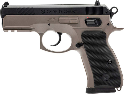 Пистолет страйкбольный ASG CZ 75D Compact Spring 6 мм Fde (23704127)