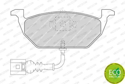 Комплект тормозных колодок, дисковый тормоз SEAT ALTEA, SKODA YETI, FERODO (FDB1398)