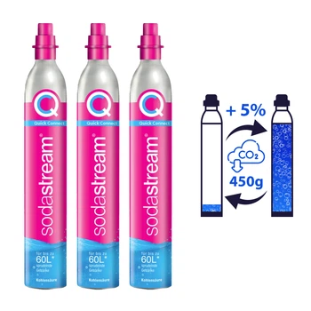 Обмін трьох балонів Sodastream Quick Connect CO2 3x450g (Газ) (BBV-04x3)