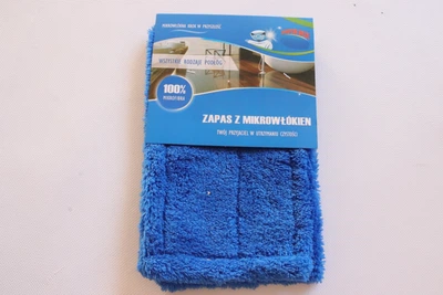 Запаска на швабру из микрофибры гладкая MOP DUO 0210/blue