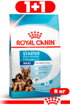 Сухой корм Royal Canin Maxi Starter в период беременности и лактации, щенков до 2 месяцев 8кг