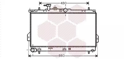 Радіатор охолодження двигуна HYUNDAI MATRIX, Van Wezel (82002097)