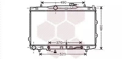 Радиатор охлаждения двигателя KIA CERATO, Van Wezel (83002075)