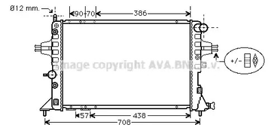 Радиатор охлаждения двигателя VAUXHALL ASTRA, OPEL ASTRA, AVA COOLING (OLA2253)