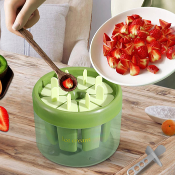 Форма для мороженого, фруктового льда, ІСЕ CREAM MOLD зеленая