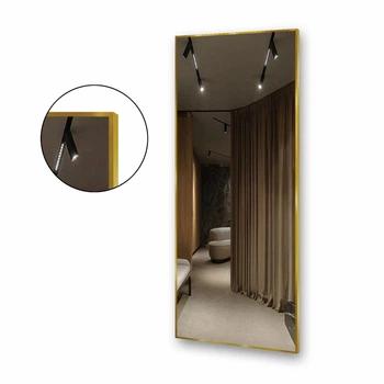 Зеркало YASNA GOLD в алюминиевой раме с фоновой подсветкой LED (1500x800x30)