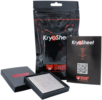 Термопрокладка Thermal Grizzly KryoSheet - 50 x 50 x 0.2 мм (TG-KS-50-50)