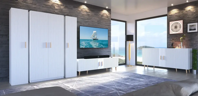 Гостиная комплект Verona 5 Artos Design Белый Польша (ламинированная ДСП/ламинированная МДФ)