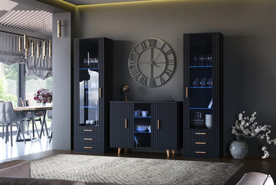 Гостиная комплект Verona 6 Artos Design Чорный Польша (ламинированная ДСП/ламинированная МДФ)