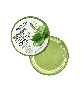 Зволожуючий гель для обличчя та тіла з екстрактом алое віра FarmStay Aloevera Moisture Soothing Gel 300 ml