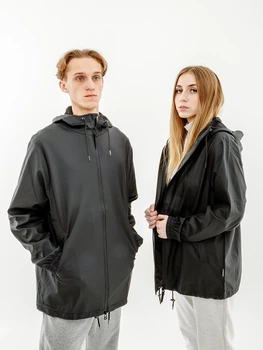 Мужская Куртка Rains Jackets Черный XS-S (7d1837-Black XS-S)