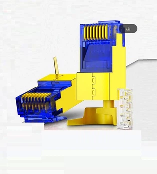 Разъемы RJ45 предназначены для работы с кабелями CAT6A и CAT7.